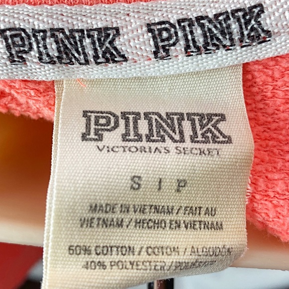 PINK- by Victoria Secret Salmon Pink Sweatshirt - Picture 5 of 5